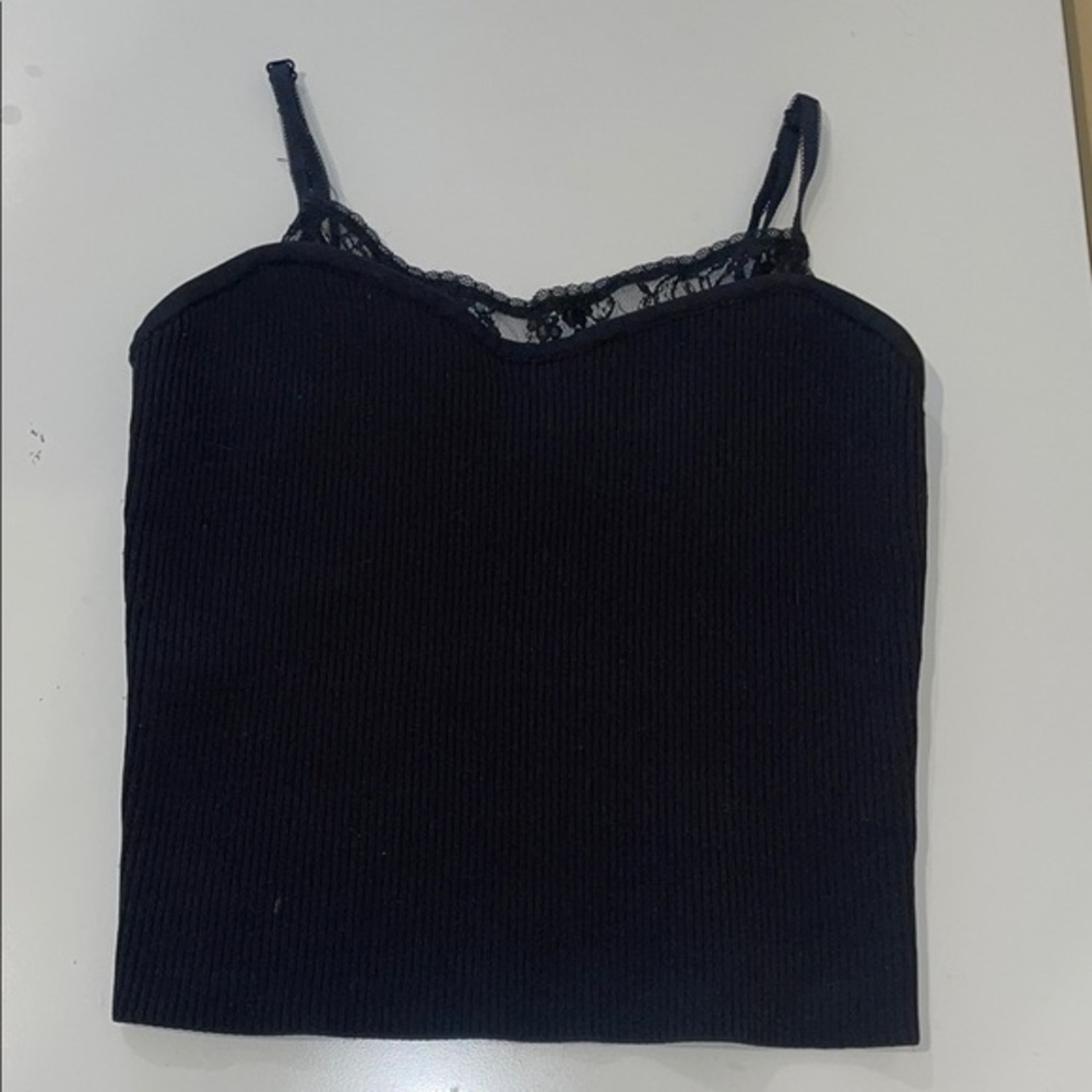 Forever 21 Black Lace Tank Top